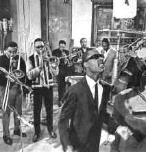 Motown studio musicians performing together